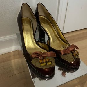 J. Crew Made in Italy Genuine leather. Size 8.5 heels.